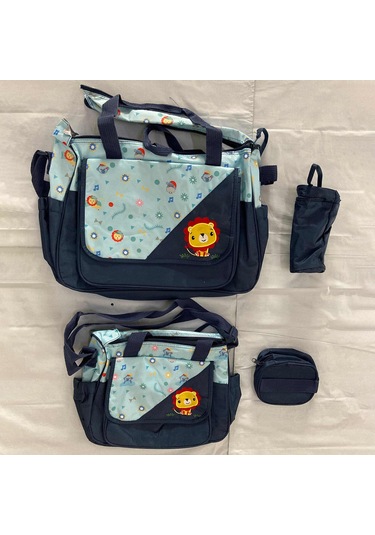 Suntek Bebek Bezi Çanta Seti Cepli Şişe Çantalı Koyu-mavi 0 Numara