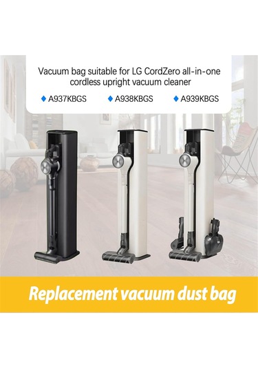 Lg Cordzero All-in-one Kablosuz Süpürge İçin 12 Adet Vakumlu Toz Torbası