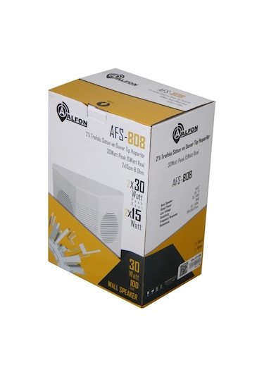 Alfon AFS-808 Trafolu Duvar Tipi Çift Hoparlör