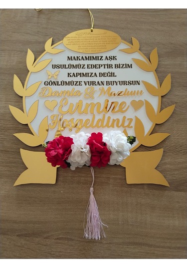 Çelik Kapı Süsü Aynalı Pleksi Çok Şık Kaliteli 1 Sınıf Çiçekli