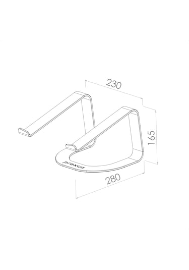 Prexua Lifter Ergonomik Metal Notebook & Laptop Standı - Metal - Siyah - Lft4015bl