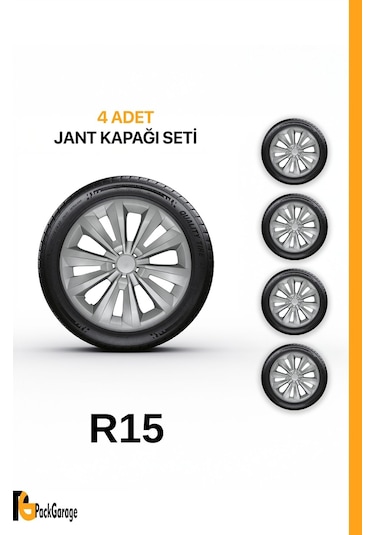 Renault Clio 5 15'' İnç Jant Kapağı 4 Adet Gri G109