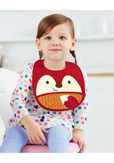 Skip Hop Zoo Silikon Önlük Tilki Skip Hop
