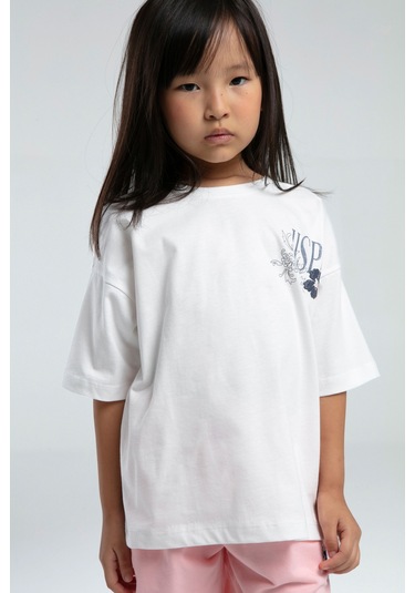 U.s. Polo Assn. Kız Çocuk Beyaz Pijama Takım 50312453-vr013 Beyaz