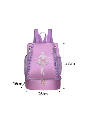 Suntek Bale Çantası Spor Yüzme Seyahat Jimnastik Için Sevimli Dantel Dekor Menekşe