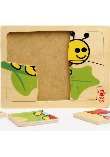 Tırtıl Ahşap Puzzle