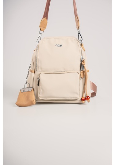 Ççs Kadın Sırt Çantası Ccs18027 Bej Bej