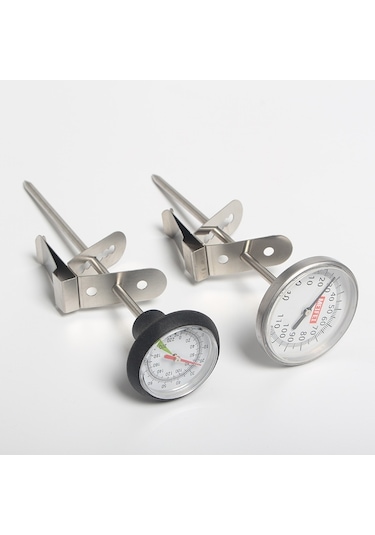 Sones Paslanmaz Çelik El Yapımı Kahve Büyük Ekran Asılabilir Termometre, Stil: Büyük Plaka Gümüş