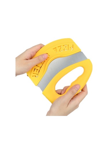 Primepickings 2 Adet Paslanmaz Çelik Pizza Kesme Bıçağı, Halkalı Çok İşlevli Pişirme Aracı Diğer