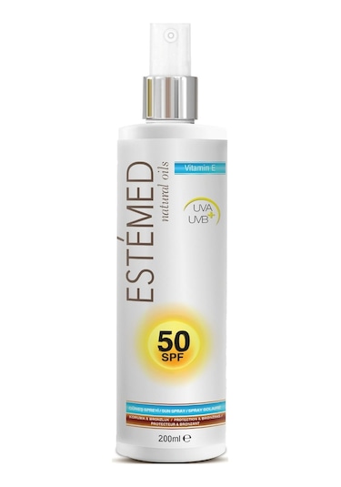 Estemed Koruyucu ve Bronzlaştırıcı Güneş Spreyi SPF50 200 ML
