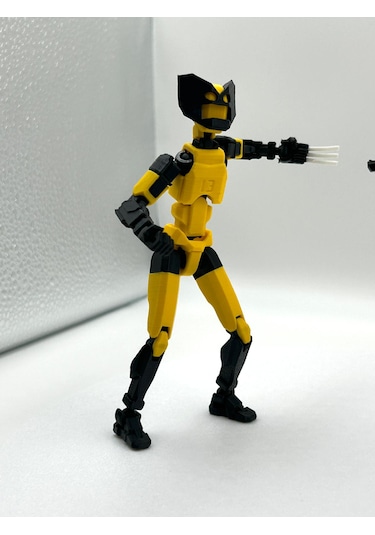 Deadpool & Wolverine Ikili Marvel Kahraman 3d Baskı Dummy Figür Seti