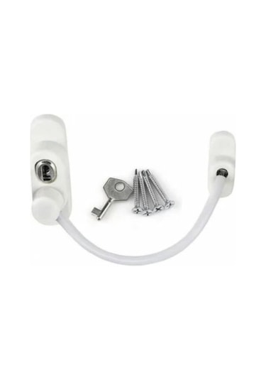 Kidmix Halatlı Emniyet Kilidi Beyaz