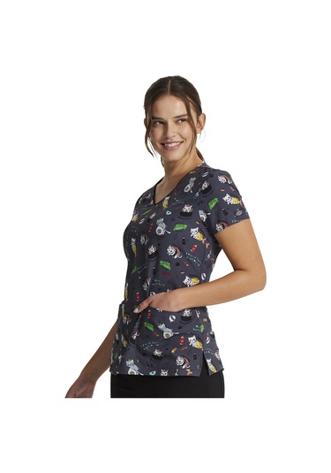 Dickies Dk852 Kadın Baskılı Üst Renkli