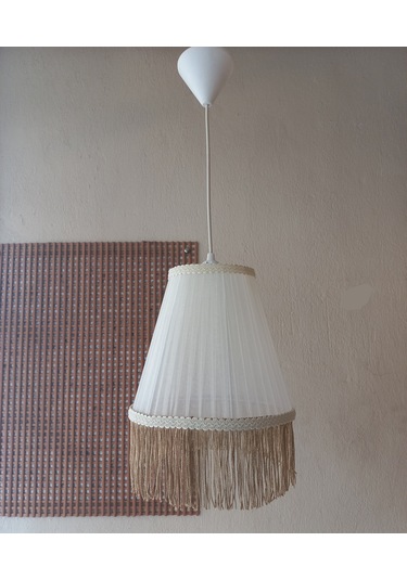 N-61 Krem Organze Yatak Odası Çocuk Ve Bebek Odası Avize Pembe Krem