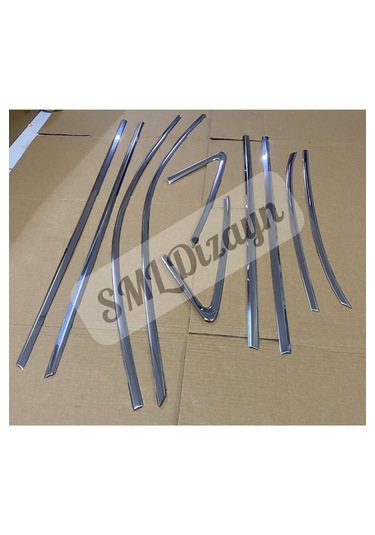 Audi A3 2013-2020 Sedan Krom Cam Çıtası Tamtur Nikelaj Çıtası