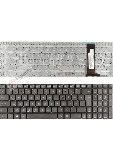 Asus Uyumlu N750J, N76VB Klavye Tuş Takımı Siyah 562104
