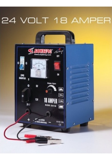 Soyberg S2418-m 6-12-24 V 18 A İki Akü Şarj Cihazı