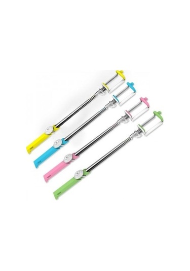 P3 Iphone Uyumlu Android Bluetooth Kumandalı Selfie Çubuğu-mavi