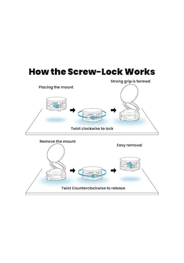 Honmex Araç İçin Manyetik Navigasyon Tutucu - 360 Açı Ayarlı, Süper Vakum Emici, Evrensel Telefon Uyumlu Beyaz