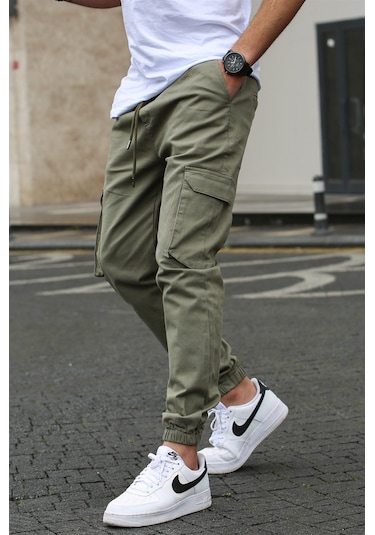 Madmext Madmext Erkek Yeşil Kargo Cep Pantolon 5447-yeşil Yeşil