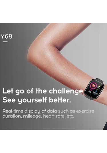 Geeroyoo Renkli 1.3 İnç Ekranlı Akıllı Spor Bileklik - Kalp Atımı, Kan Basıncı Ve Uyku İzleme, Uzaktan Fotoğraf Çekimi, Ip67 Su Geçirmez, Pembe Y68/d20