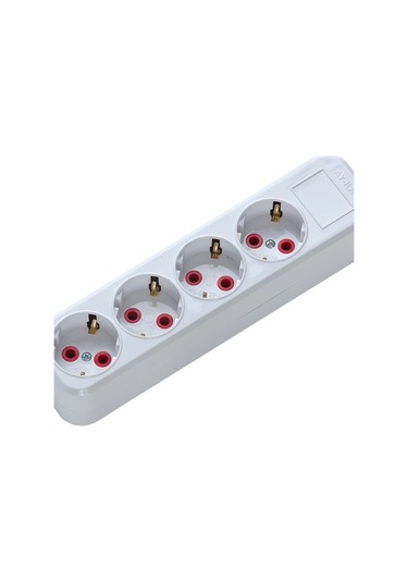 Ayka 4'lü Klemensli Topraklı Grup Priz