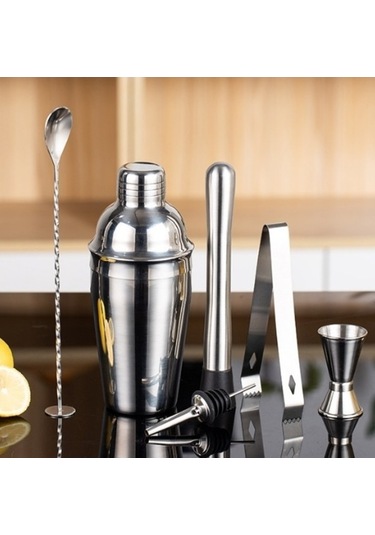 Wondernest Seti, Paslanmaz Çelik Barmenlik Aleti, 6 Parça Lichen Barmen Takımı