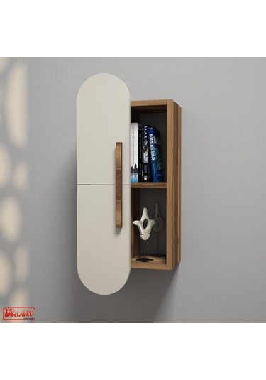 Variant Rose Duvar Rafı - Ceviz / Krem