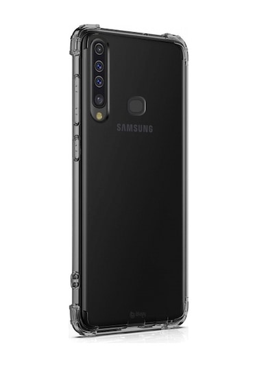 Blogy Galaxy A9 2018 İle Uyumlu Crystal Fit Kılıf Smoke Black