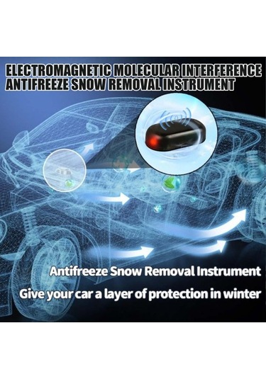 Elektromanyetik Moleküler Girişim Antifriz Kar Temizleme Aleti, Otomatik Araba Kar Temizleme Cihazı, Arabalar İçin Taşınabilir Mini Hava Temizleyici