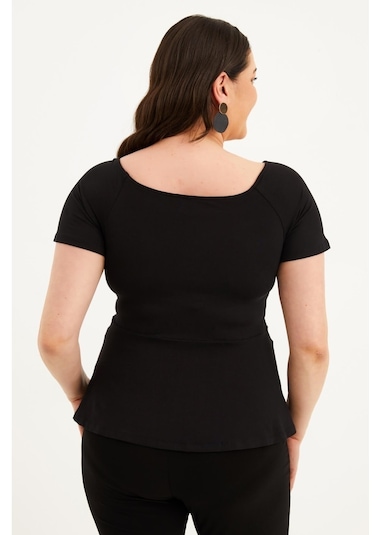 Damla Yaka Tişört (547842893)