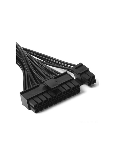 Monyee 30cm Siyah 2000w Çift Güç Kaynağı Eşzamanlı Başlatma Kablosu - D0029 Çift Başlangıç Kablosu