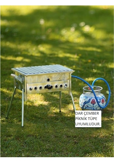 Birçelik 35x45 Krom, Tüplü Mangal Lav Taşları Dahil Diğer