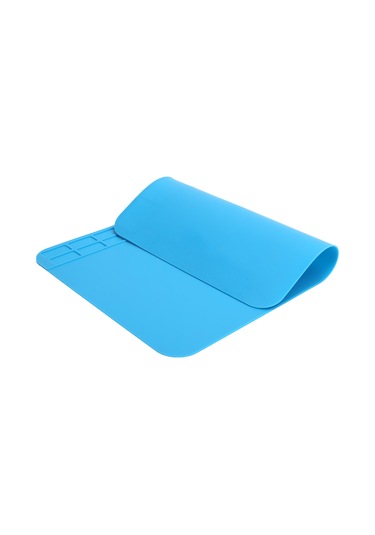 Konesam Elektronik Tamir Isı Dayanıklı Silikon Mat - 30x20cm, Telefon Bilgisayar Tamir Aleti, Yüksek Sicaklıkta Kullanıma Uygun, Antrenli Arka Yüzey