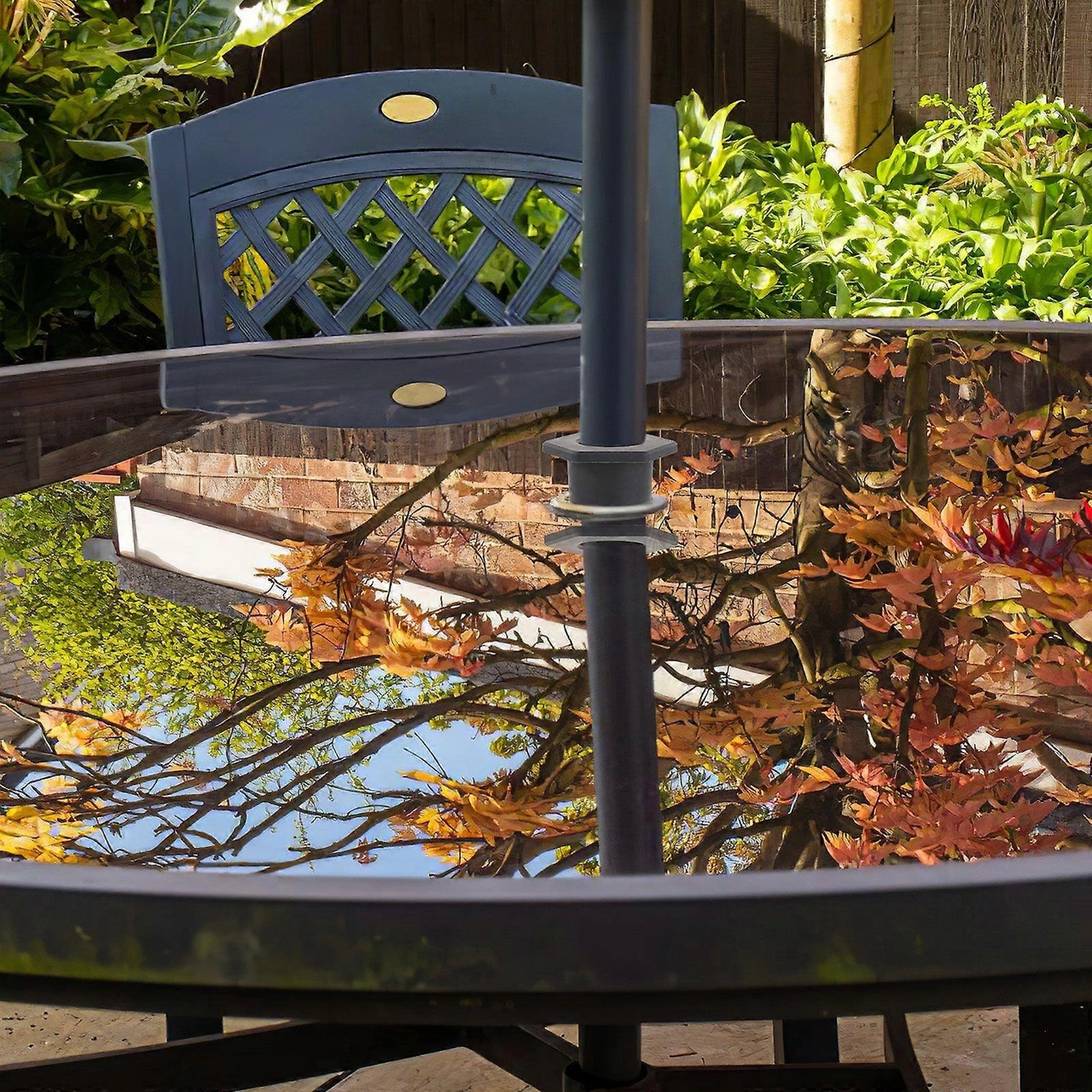 2 Adet Dış Mekan Şemsiye Delik Takma Tıkacı Şemsiye Standı Tabanı Dış Mekan Şemsiye Tutucu Parçaları Çok Renkli