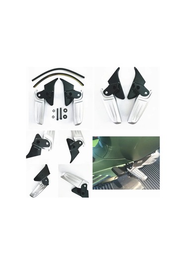 Synodicmonth Piaggio Vespa Spring Primavera Lx Lxv 150 125 A İçin Motosiklet Katlanır Pedallar Motosiklet Modifiye Ayak Pedalları