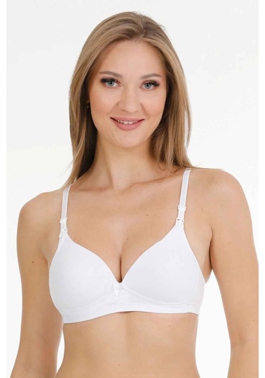 Parlingerie Kaplı Emzirme Sütyeni Beyaz 3'lü