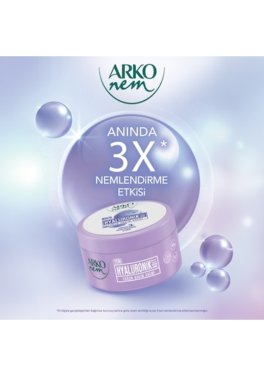 Arko Nem Hyaluronik Asit İçerikli Yoğun Bakım Kremi 2 x 250 ML