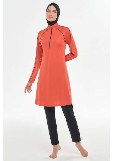 Reglan Kol Likralı Tam Kapalı Tesettür Mayo 3129 Tarçın Tarçın