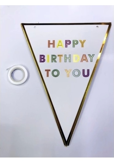 Happy Birthday To You Flama Bayrak Süsü Alithestereo