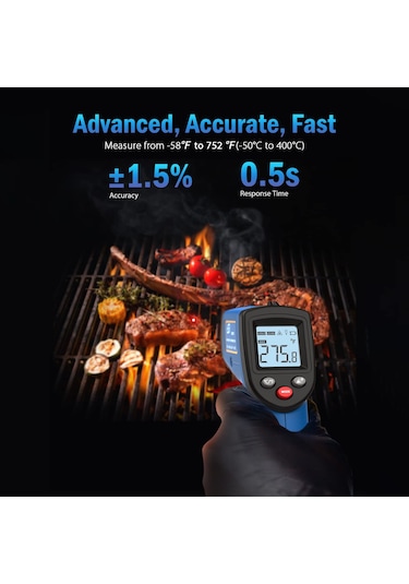 Benetech Gm321 Dijital Temassız Kızılötesi Termometre, Dahil Değil