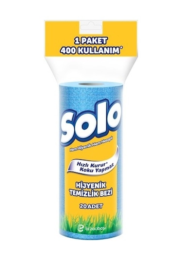 Solo Kağıt Bez 20'li Hijyenik Temizlik Bezi