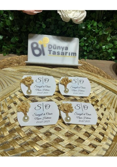 Uv Baskı Pleksi Magnet Söz, Nişan, Nikah, Düğün, Kına 10 Adet Camel