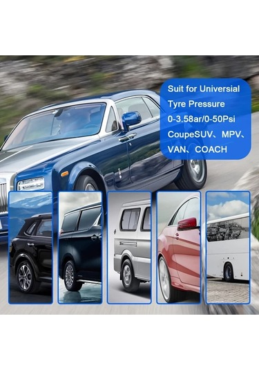 Boatshop1 Kablosuz Güneş Enerjili Tpms Lcd Lastik Basınç İzleme Sistemi 4 Tekerlekli Harici Sensör Otomobil Suv Minibüs