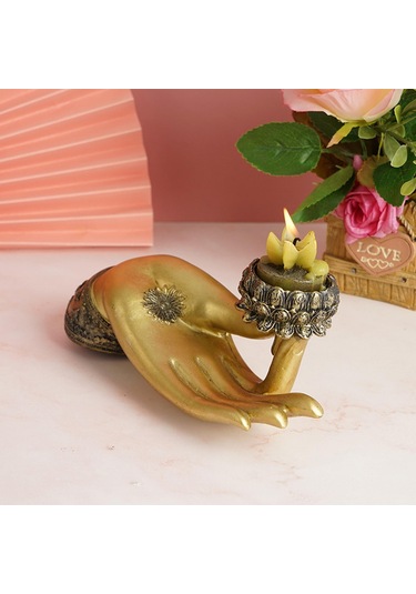 Suntek Restoran Dekorasyon Meditasyon Için Buda Mumluk Retro