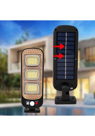 Buffer Sensörlü Güneş Enerjisi İle Şarj Olabilen Duvara Monte Solar Aydınlatma Gl-84069 Renk