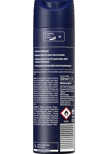 Nivea Men Fresh Active Erkek Sprey Deodorant 5 x 150 ML