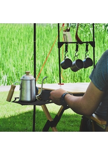 Bloomnest Ve Tepsisi Tasarım Kompakt Kamp Işığı - Hafif Direk Ve Çelik Alanlar - El Mavi, Portatif Paslanmaz Mavi Mavi