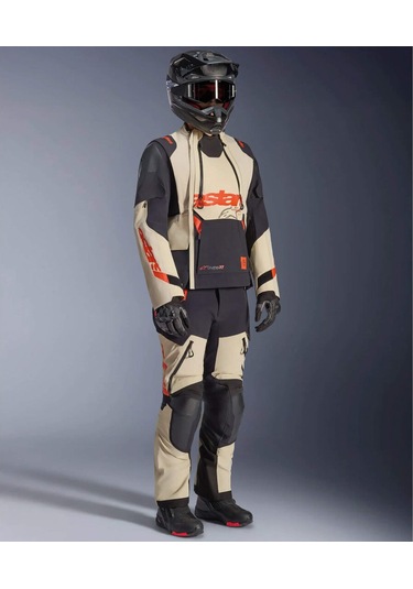 Alpinestars Halo Pro Ds Korumalı Motosiklet Montu Krem Siyah