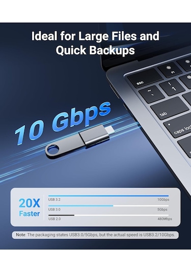 Usb-c To Usb 3.0 Adaptör 2 Li Set Kompakt Uzay Grisi Dönüştürücü Pratik Seti